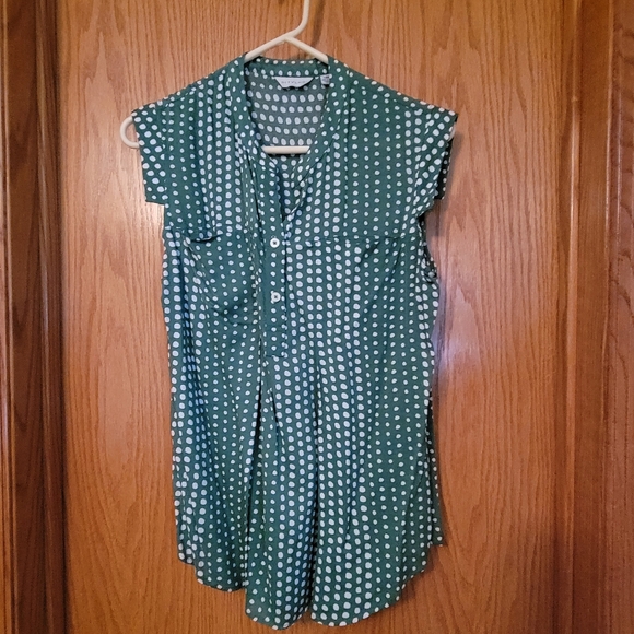 NWOT 11.1 Tylho Polka Dot Top - Picture 2 of 8